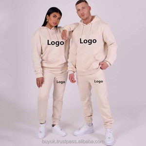 Ensemble de survêtement de survêtement 100% en molleton de coton personnalisé avec logo unisexe hommes femmes survêtement survêtement survêtement - Product Image 2