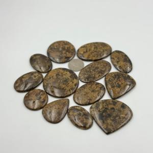 หินบรอนไซต์ธรรมชาติ AAA + 100% อัญมณีทรงหลวมปรับแต่งขนาดได้สีน้ำตาลรูปทรงหลังเบี้ยสำหรับทำเครื่องประดับ - Product Image 4