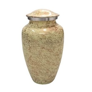 Urnas de cremación de alta calidad para cenizas humanas Suministros funerarios Urna de metal de color dorado para adultos Urna para adultos de recuerdo - Product Image 3