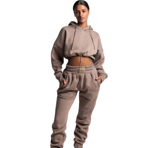 Sudadera Corta Moderna para Mujer, Hecha con Tela Suave, Mangas Largas, Estilo Urbano, Cómoda, Informal y a la Moda - Product Image 4