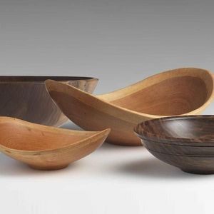 Tazón de masa de madera hecho a mano de alta calidad estilo rústico de granja para ensaladas de frutas para bodas Diwali deslizante - Product Image 4