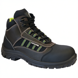 Botas de Seguridad Danube S3 SRC EN20345 Negras/Marrones Talla 44 con Forro de Cuero y Textil para Fitness - Product Image 2