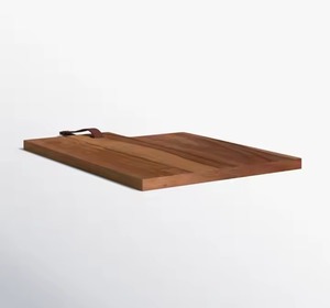 Planche à découper en marbre et en bois avec finition artisanale naturelle, idéale pour la préparation des aliments en cuisine, les tâches de découpe et l'aménagement raffiné de la maison - Product Image 3