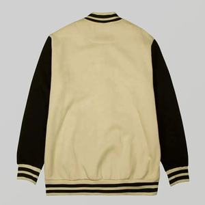 2024 veste à col montant en laine pour hommes personnalisée Style de rue haute nouvelle conception Preppy décontractée d'automne avec Service OEM teint uni - Product Image 4