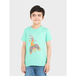 T-shirt d'été à col rond BJORK en tissu jersey 100% coton - Product Image 3