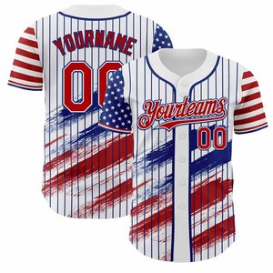 Custom Baseball Jerseys Personalized Unisex Adult Shirts Digital Print Name Numbers Four-Way Stretch Breathable Waterproof - Product Image 1