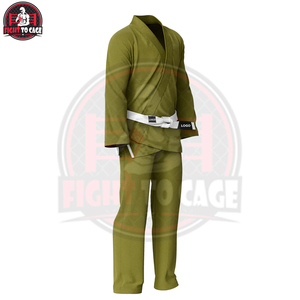 Kimono de BJJ Unisex, Uniforme Elástico, Transpirable y Ligero de Poliéster y Algodón para Entrenamiento de Artes Marciales - Product Image 4