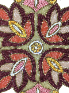 Camino de Mesa de Cristal con Cuentas Multicolores, Camino de Mesa Decorativo Hecho a Mano con Cuentas Florales para Mesa de Comedor, Ocasiones Festivas - Product Image 5