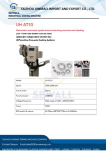 Máquina Neumática Industrial para Colocar Ojetes y <span class=keywords><strong>Botones</strong></span>, Alimentación Automática, Motor para <span class=keywords><strong>Botones</strong></span> de Acero y Aluminio, Nueva UH-AT10 750W 110V/220V - Product Image 6