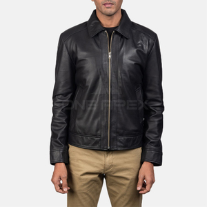 Gran oferta, chaqueta de cuero genuino de nuevo diseño para hombre, Material de cuero, mangas completas, ropa de calle profesional - Product Image 4