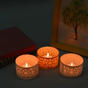 Best Quality Handcrafted Sanjhi <b>Tealight</b> <b>Holder</b> for Festive Ambience or Home Decor and Spiritual Settings Available for Sale - Product Image 3