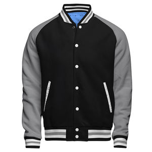OEM conception personnalisée hiver 100% coton broderie avant respirant polaire Letterman Varsity veste hommes collège équipe de baseball - Product Image 1