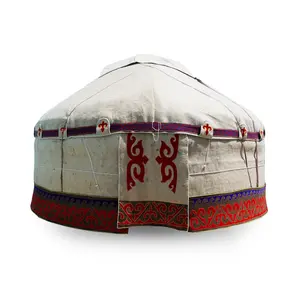 Maison de yourte kazakh diamètre 9.2 mètres en feutre avec cadre en saule design traditionnel et matériaux yourtes en feutre à vendre