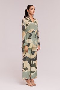 Conjunto de pijama de crepé para mujer de alta calidad, ropa de dormir india y pakistaní suave estampada a mano para fiestas y descanso - Product Image 5