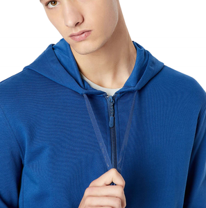 Approvisionnement direct usine 2025 – Vente en gros – Sweat à capuche zippé en molleton pour homme, mélange coton/polyester, style streetwear long, hiver, haute qualité - Product Image 5