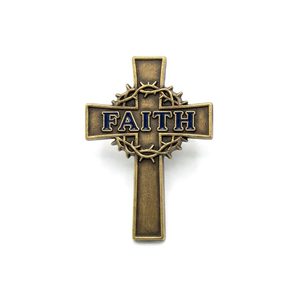 Croix de Jésus en argent plaqué sur zinc, personnalisée, avec impression offset, design poisson, style chrétien traditionnel - Product Image 3