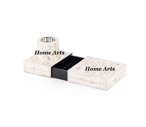 ที่จุดธูปทำด้วยมือสีดำและสีขาว - Product Image 3