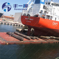 Airbag gonflable marin en caoutchouc ISO 14409 D1,5m L9m haute résistance pour le lancement de navires lourds et le déplacement et le sauvetage de navires