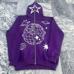 Sweat à capuche pour hommes de la meilleure qualité en gros sur mesure avec impression de logo lourd toutes les couleurs fabriqué au Pakistan basique en coton mélangé sweats à capuche - Product Image 1