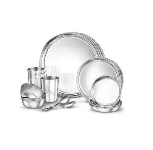 Juego de vajilla de acero inoxidable de alta calidad para regalos Juego de vajilla de alta calidad usado al por mayor Precio al por mayor - Product Image 1