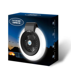 Nueva Linterna LED Portátil para Camping con Ventilador, Resistente al Agua, con Batería/Alimentación USB para Actividades como Escalada, Senderismo y Pesca - Product Image 5