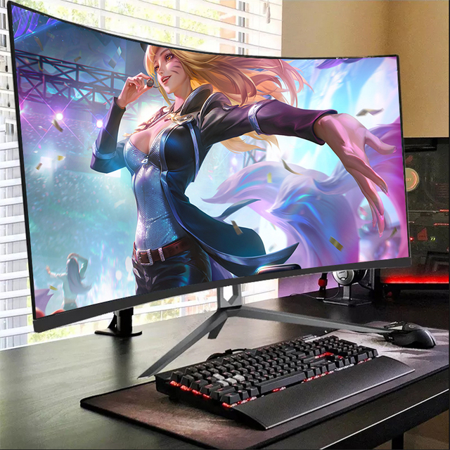 Factory Price OEM 34 Inch Curved IPS 4K 144Hz HDR DP Gaming Monitor for Desktop