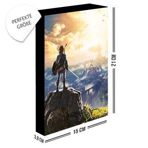Cuadro en Lienzo Iluminado de The Legend of Zelda: Into the Wilds con Marco Negro - Product Image 5