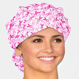 Gorro Quirúrgico Ajustable para Médico y Enfermera, Gorro de Hospital de Algodón Estampado con Botones, Venta al Por Mayor - Product Image 3