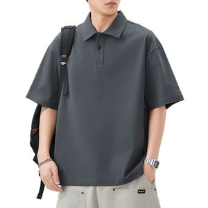 2025 Mens Premium Oversized Knit <b>Polo</b> Original T-shirt Mujer Custom 100% Cotton Summer Brand <b>Sports</b> <b>Polo</b> Shirt - Product Image 3