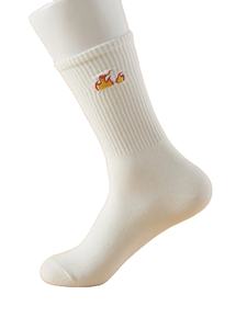 Chaussettes de sport amusantes personnalisées en coton à deux orteils, respirantes, à séchage rapide, en tricot jacquard décontracté pour homme, automne - Product Image 5