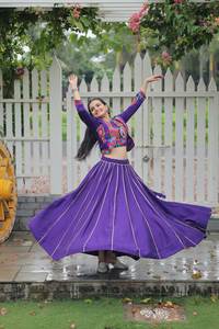 Women's Wedding & Party Wear Fancy Heavy Chinon Lehenga Choli Stitched Embossed Quick Dry Traditional Style From India - Product Image 4