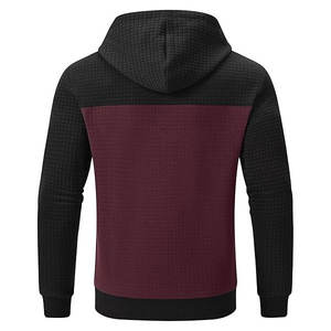 High Quality <b>Quilted</b> Pullover Hoodie for Men | Winter 100% Cotton Streetwear <b>Sweatshirt</b> Custom Logo Quick Dry Breathable OEM/ODM - Product Image 3