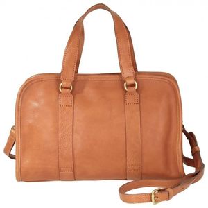 Sac à main classique Nume pour femme, sac en cuir résistant à l'eau à double usage avec fermeture ouverte et doublure en polyester, décoré d'une lettre - Product Image 1