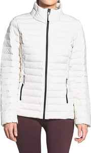 Chaleco acolchado recortado para mujer, ropa de abrigo acolchada cálida y ligera con cuello levantado con cremallera y bolsillos - Product Image 4