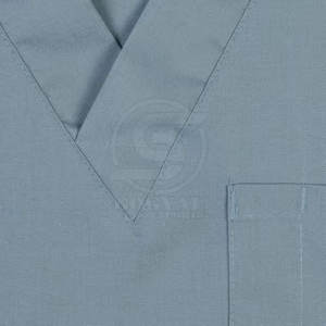 Tops de travail infirmiers à col en V à prix de gros, avec poche, manches courtes, fabriqués au Pakistan - Product Image 6