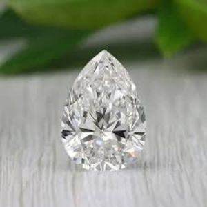 Diamant de luxe en forme de poire, cultivé en laboratoire, couleur F, clarté VS2, certifié IGI, 4,66 carats, coupe excellente, poli, bijoux de mariée - Product Image 1
