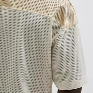 Maillot de football américain surdimensionné en maille personnalisé pour équipe, style streetwear hip-hop, vêtements de sport pour femmes et jeunes - Product Image 3