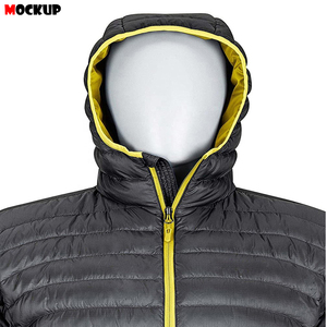 เสื้อแจ็คเก็ตขนเป็ดคอตั้งสำหรับผู้ชายเสื้อโค้ทผ้าพัวดีดีไซน์แบบกำหนดเองได้สำหรับฤดูหนาวโลโก้ด้านหน้า - Product Image 4