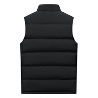 Design personnalisé Mode Gilet Rembourré Hommes Gilet Bouffant Fermeture Éclair Sans Manches Matelassé Rembourré Gilet Survêtement Streetwear Vêtements