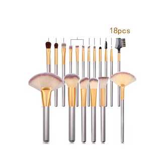 ชุดแปรงผสมอายแชโดว์สีขาวเส้นผมสังเคราะห์ติดป้ายยี่ห้อส่วนตัว - Product Image 2