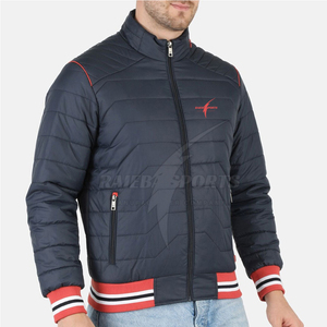 แจ็คเก็ตพัฟเฟอร์แขนยาวสำหรับผู้ชายรุ่นใหม่ประจำฤดูหนาวจากโรงงาน คอตั้ง ระบายอากาศได้ดี แห้งเร็ว ปรับแต่งสีและขนาดได้ - Product Image 3