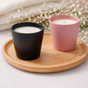 Velas Aromáticas Ecológicas Hechas a Mano con Pintura Mate de Vidrio Moderno, Estilo Nórdico, Lujo, Cera de Soja, Decoración para el Hogar de Navidad y Año Nuevo - Product Image 2