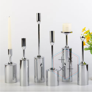 Set of 3 Metal Christmas Candle Holders for <b>Decor</b> - Product Image 1