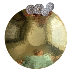 Latest Design <b>Table</b> Top Sweets Serving Tray High Quality Silver Metal Oval Tray With Rope Handle Perfect For Festive <b>Occasions</b> - Product Image 5