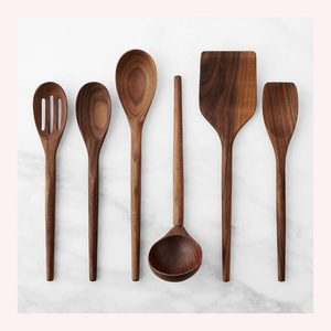 Cuchara de cocina de madera dura sostenible, cómoda, ligera y perfecta para las tareas culinarias diarias - Product Image 2