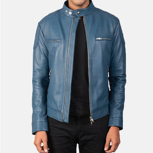 Chaqueta de Cuero para Hombre de Alta Calidad con Logotipo Personalizado, Chaquetas Hechas con Cuero Genuino para Uso en Invierno - Product Image 1