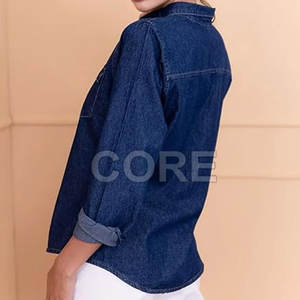 Nouvelle arrivée de chemises en jean pour femmes disponibles en différentes couleurs Derniers vêtements décontractés Chemises en jean pour femmes - Product Image 3