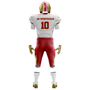 Uniformes personnalisables de football américain pour hommes uniformes confortables de football américain imprimés solides à séchage rapide grande taille - Product Image 4