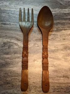 Set of 2 Flatware Handmade Wooden Cutlery Set Perfect for Fast Food and Wedding Special Occasion Tableware in India by ACMi - Product Image 5