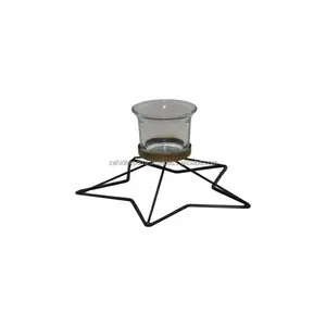 Candelabro de Metal Negro de Lujo, Estilo Moderno para el Hogar, Lámpara Dorada de Lujo con Soporte de Doble Capa, Metal Hecho a Mano, Zahid Exports - Product Image 4